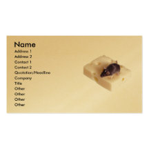Swiss Cheese Mouse Profile Card Business Card