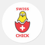 Swiss Chick Stickers