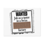 Swiss Chocolate Post Card