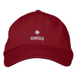 Swiss Flag embroidered hat embroidered hats