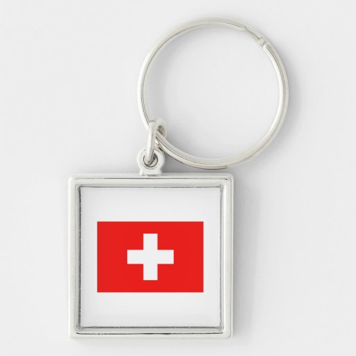 Swiss Flag Key Chain