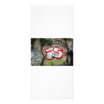 Swiss graffiti, Basel, Switzerland Personalized Rack Card