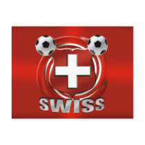 Swiss logo Soccer Fussball Presents Postcard