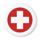 Swiss Red Cross Emergency Recovery Roundell magnets