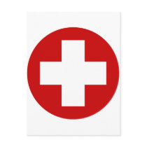 Swiss Red Cross Emergency Roundell Postcards