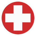 Swiss Red Cross Emergency Roundell Stickers