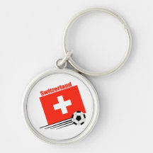 Swiss Soccer Team Key Chain