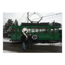 Swiss trams at BVB M-Parc depot, Basel Photographic Print