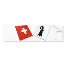 Switzerland and Basel-Stadt Flags