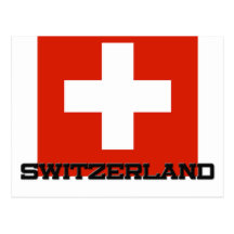 Switzerland Flag Postcard