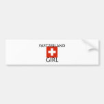 SWITZERLAND GIRL BUMPER STICKER