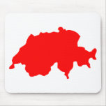 Switzerland Map mousepads