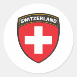 Switzerland Round Sticker