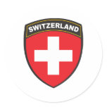 Switzerland Round Sticker