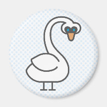 Swivvel Swan Fridge Magnets