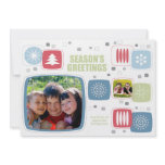 Swizzle Stick Christmas Photo Card Personalised In