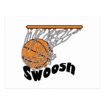 swoosh basketball postcards