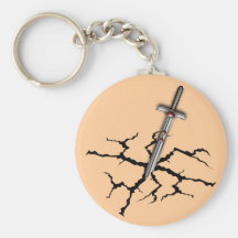 SWORD IN THE CRACKED GROUND KEYCHAIN