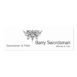 Sword of Justice (with Scales) Business Card