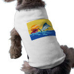 swordfish jumping with fishing boat dog clothes