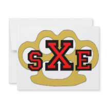 SXE Straight Edge Custom Announcements