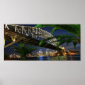 Sydney Harbour Bridge at Night posters