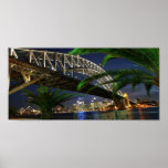 Sydney Harbour Bridge at Night posters