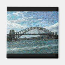 Sydney Harbour Bridge magnet (mosaic)