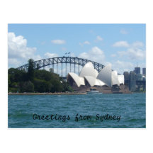 sydney harbour postcard