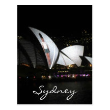sydney opera house vivid post cards