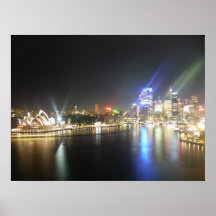 sydney opera skyline print