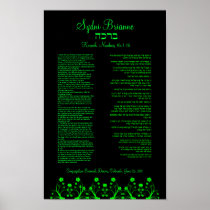 Sydni Bat Mitzvah Gift Torah Portion Poster 2