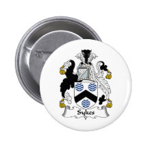 Sykes Family Crest Pinback Button