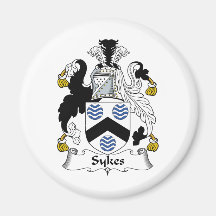Sykes Family Crest Refrigerator Magnets