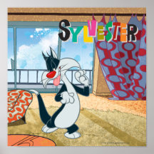 Sylvester Paw Up Print