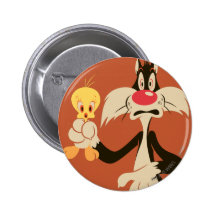 Sylvester with Tweety Buttons