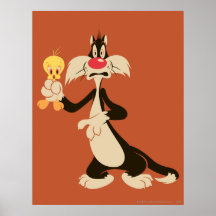 Sylvester with Tweety Poster