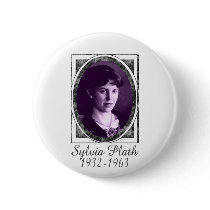 Sylvia Plath Pinback Buttons