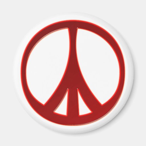 Symbol Frieden peace Kühlschrankmagnet