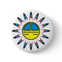 Symbol Indianer Anstecknadelbutton