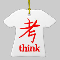 Symbol Japan Kanji think ornaments