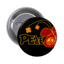 Symbol Peace Of Sign Butterfly Pin