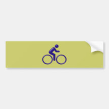 Symbol Radfahrer bicyclist Autoaufkleber
