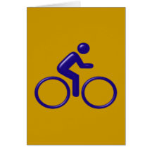 Symbol Radfahrer bicyclist Karten