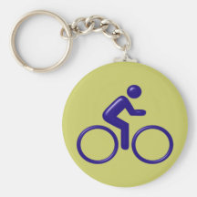 Symbol Radfahrer bicyclist Schlüsselanhänger