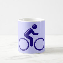 Symbol Radfahrer bicyclist Tee Haferl