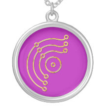 Symbol RUNA / GOLD magenta Pendants