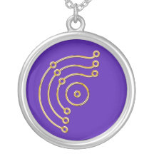 Symbol RUNA / GOLD violet Pendants