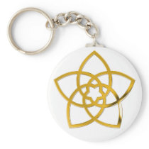 Symbol Venus Flower / GOLD Key Chain