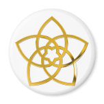 Symbol Venus Flower / GOLD magnets